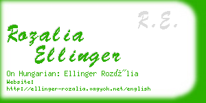 rozalia ellinger business card